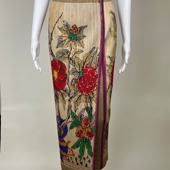Rare Issey Miyake Pleats Please Floral Print Set - Picture 3 of 6